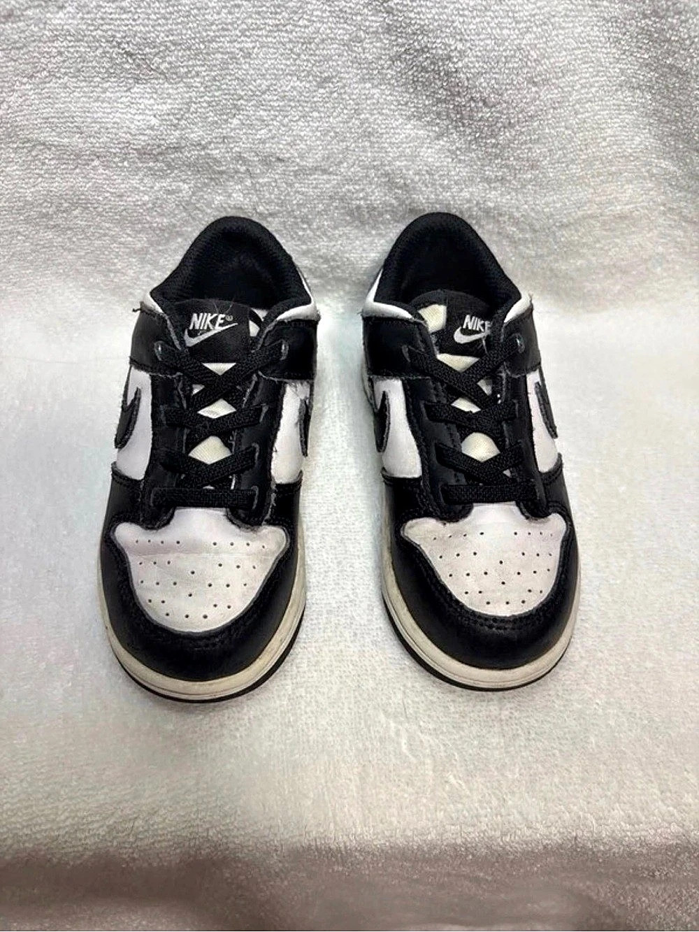 Nike Dunk Low Retro Panda (TD) Toddler Sneakers Black & White